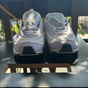 White and Purple Sneakers